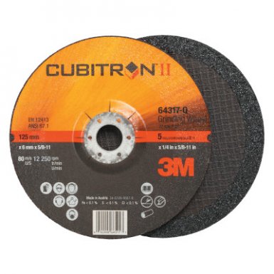 3M 076308-64317 Abrasive Cubitron II Depressed Center Grinding Wheel