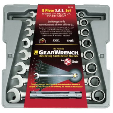 8 Pc. Combination Ratcheting Wrench Sets - Apex 329-9308D - Apex