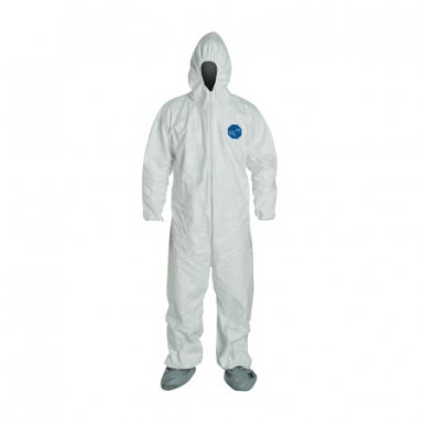 DuPont TY121SWHLG0025NS Tyvek Coveralls with attached Boots