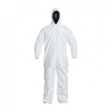 DuPont IC105SWHXL0025CS Tyvek IsoClean Coverall with Attached Hood