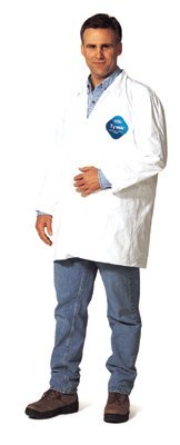 DuPont TY210SWH6X003000 Tyvek Lab Coats No Pockets