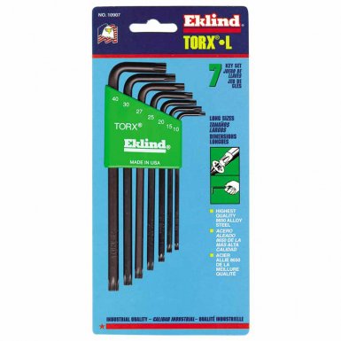 Eklind Tool 10907 Eklind Tool Torx L-Key Sets