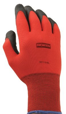 Honeywell NF11/6XS North NorthFlex Red Foamed PVC Palm Coated Gloves