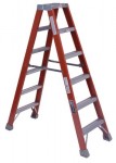 Louisville Ladder FM1510 FM1500 Series Fiberglass Twin Front Ladders