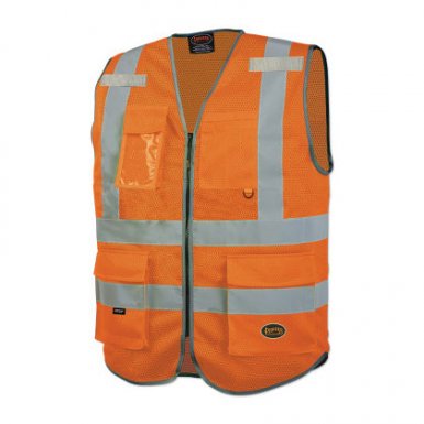 Pioneer V1024850U2XL 6960U/6961U Hi-Vis Mesh Multi-Pocket Safety Vests