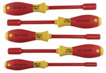 Wiha Tools 32294 Wiha Tools SoftFinish Insulated Nut Driver Sets