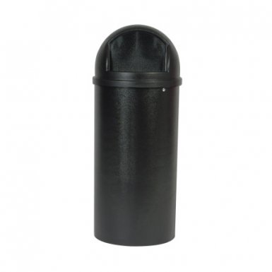 Commercial trash can Rubbermaid Marshall plastic, black